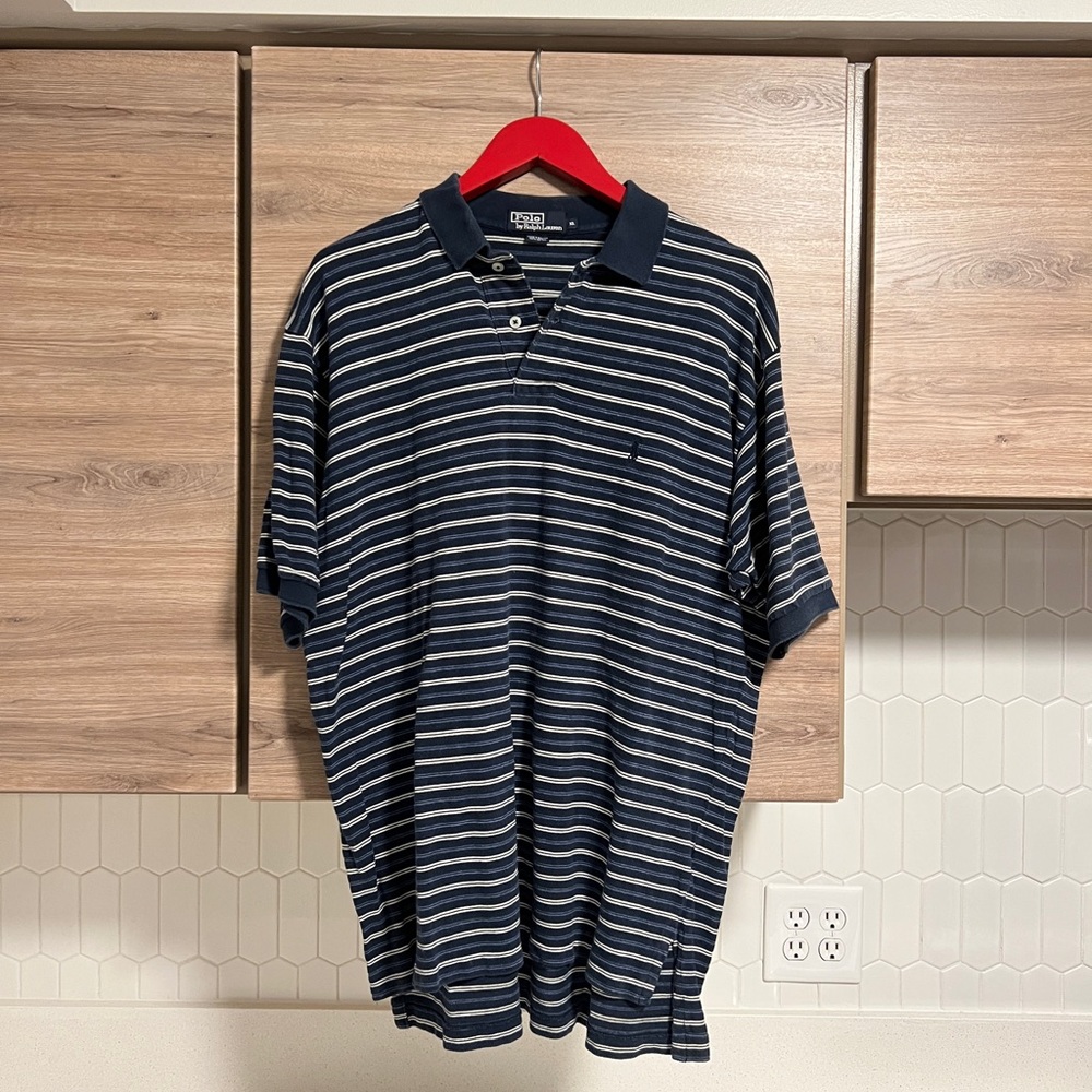 Polo Ralph Lauren Striped Short Sleeve Collared Shirt Men’s XL